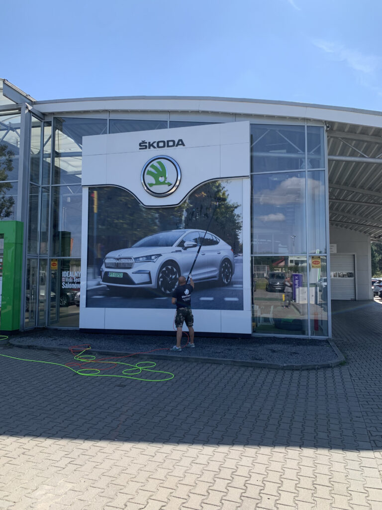 Mycie metodą odwróconej osmozy szczotka teleskopowa