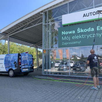 Mycie metodą odwróconej osmozy szczotka teleskopowa