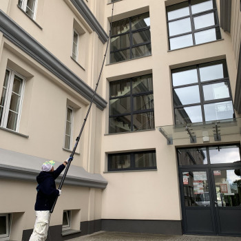 Mycie metodą odwróconej osmozy szczotka teleskopowa
