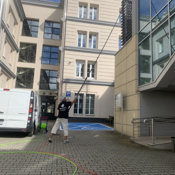 Mycie metodą odwróconej osmozy szczotka teleskopowa